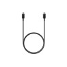 CABLU alimentare smartphone Samsung, USB Type-C (T) la USB Type-C (T), cauciuc, lungime 1 m, negru, "EP-DN975BBEGWW" (timbru ver