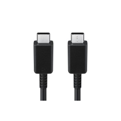 CABLU alimentare smartphone Samsung, USB Type-C (T) la USB Type-C (T), cauciuc, lungime 1 m, negru, "EP-DN975BBEGWW" (timbru ver