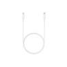 CABLU alimentare smartphone Samsung, USB Type-C (T) la USB Type-C (T), cauciuc, lungime 1 m, alb, "EP-DN975BWEGWW" (timbru verde