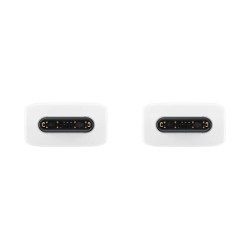 CABLU alimentare smartphone Samsung, USB Type-C (T) la USB Type-C (T), cauciuc, lungime 1 m, alb, "EP-DN975BWEGWW" (timbru verde