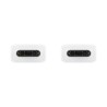 CABLU alimentare smartphone Samsung, USB Type-C (T) la USB Type-C (T), cauciuc, lungime 1 m, alb, "EP-DN975BWEGWW" (timbru verde