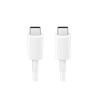 CABLU alimentare smartphone Samsung, USB Type-C (T) la USB Type-C (T), cauciuc, lungime 1 m, alb, "EP-DN975BWEGWW" (timbru verde