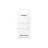 CABLU alimentare smartphone Samsung, USB Type-C (T) la USB Type-C (T), cauciuc, lungime 1 m, alb, "EP-DN975BWEGWW" (timbru verde