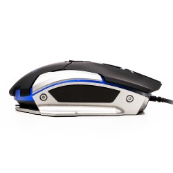 MOUSE Spacer - gaming, gaming, cu fir, USB, optic, 3.200 dpi, butoane/scroll 7/1, iluminare, negru, "SPGM-PULSAR-LITE" 46501553 