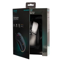 MOUSE Spacer - gaming, gaming, cu fir, USB, optic, rezolutie selectabila max. 8.000 dpi, butoane/scroll 7/1, iluminare RGB, negr