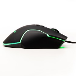 MOUSE Spacer - gaming, gaming, cu fir, USB, optic, 12.000 dpi, butoane/scroll 8/1, iluminare RGB, negru, "SPGM-ALIEN-RACE" (timb