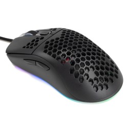 MOUSE Spacer - gaming, gaming, cu fir, USB, optic, 6.400 dpi, butoane/scroll 7/1, iluminare RGB, negru, "SPGM-ALIEN-LIGHT" (timb