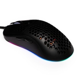 MOUSE Spacer - gaming, gaming, cu fir, USB, optic, 6.400 dpi, butoane/scroll 7/1, iluminare RGB, negru, "SPGM-ALIEN-LIGHT" (timb