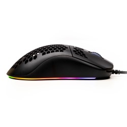 MOUSE Spacer - gaming, gaming, cu fir, USB, optic, 6.400 dpi, butoane/scroll 7/1, iluminare RGB, negru, "SPGM-ALIEN-LIGHT" (timb