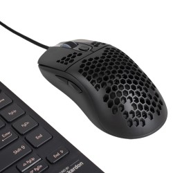 MOUSE Spacer - gaming, gaming, cu fir, USB, optic, 6.400 dpi, butoane/scroll 7/1, iluminare RGB, negru, "SPGM-ALIEN-LIGHT" (timb