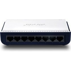 SWITCH Tenda 8 porturi 10/100 Mbps, fanless "S108" (timbru verde 0.8 lei)