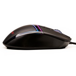 MOUSE Spacer - gaming, gaming, cu fir, USB, optic, 12.000 dpi, butoane/scroll 7/1, iluminare RGB, negru, "SPGM-ALIEN-PRO" (timbr