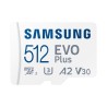 Card memorie Samsung MB-MC512KA/EU,  Micro-SDXC,  EVO Plus (2021),  512GB, "MB-MC512KA/EU" (timbru verde 0.03 lei)