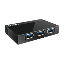 HUB extern D-LINK, porturi USB: USB 3.0 x 4, conectare prin USB 3.0, alimentare retea 220 V, negru, "DUB-1340" (timbru verde 0.8