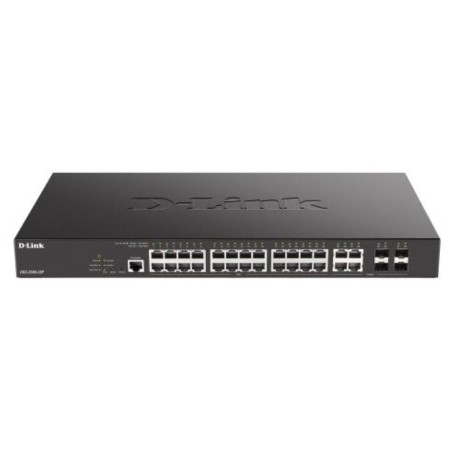 SWITCH D-Link, Gigabit x 24, SFP x 4, managed, rackabil, carcasa metalica, "DGS-2000-28" (timbru verde 2 lei)