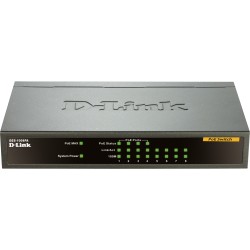SWITCH PoE D-LINK  8 porturi 10/100Mbps (4 PoE), IEEE 802.3af, carcasa metalica, "DES-1008PA" (timbru verde 2 lei)