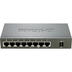 SWITCH PoE D-LINK  8 porturi 10/100Mbps (4 PoE), IEEE 802.3af, carcasa metalica, "DES-1008PA" (timbru verde 2 lei)