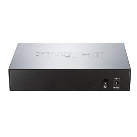 SWITCH D-LINK PoE  8 porturi Gigabit (4 PoE+), IEEE 802.3at/af, carcasa metalica, "DGS-1008P" (timbru verde 2 lei)