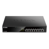 SWITCH PoE D-LINK  8 porturi Gigabit (8 PoE+), IEEE 802.3af/at, carcasa metalica, rackabil, "DGS-1008MP"(timbru verde 2 lei)