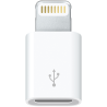 Adaptor USB smartphone Apple, Lightning (T) la Micro-USB (M), alb, "md820zm/a" (timbru verde 0.08 lei)