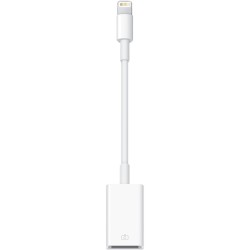 Adaptor USB smartphone Apple, Lightning (T) la USB 2.0 (M), cauciuc, alb, "md821zm/a" (timbru verde 0.08 lei)