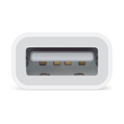 Adaptor USB smartphone Apple, Lightning (T) la USB 2.0 (M), cauciuc, alb, "md821zm/a" (timbru verde 0.08 lei)