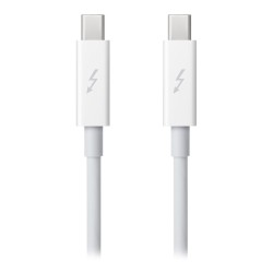 CABLU alimentare si date smartphone Apple, Thunderbolt 2 (T) la Thunderbolt 2 (T), cauciuc, lungime 0.5 m, alb, "md862zm/a" (tim