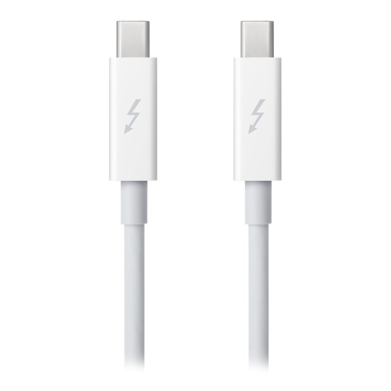CABLU alimentare si date smartphone Apple, Thunderbolt 2 (T) la Thunderbolt 2 (T), cauciuc, lungime 0.5 m, alb, "md862zm/a" (tim