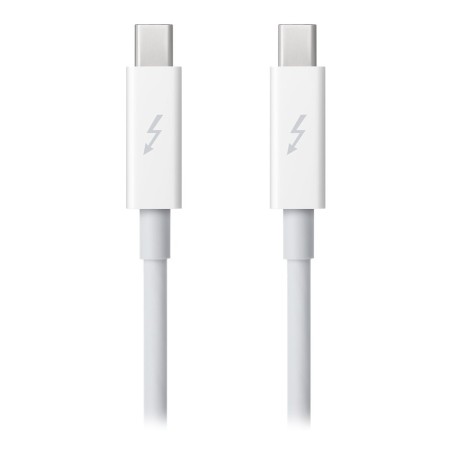 CABLU alimentare si date smartphone Apple, Thunderbolt 2 (T) la Thunderbolt 2 (T), cauciuc, lungime 0.5 m, alb, "md862zm/a" (tim