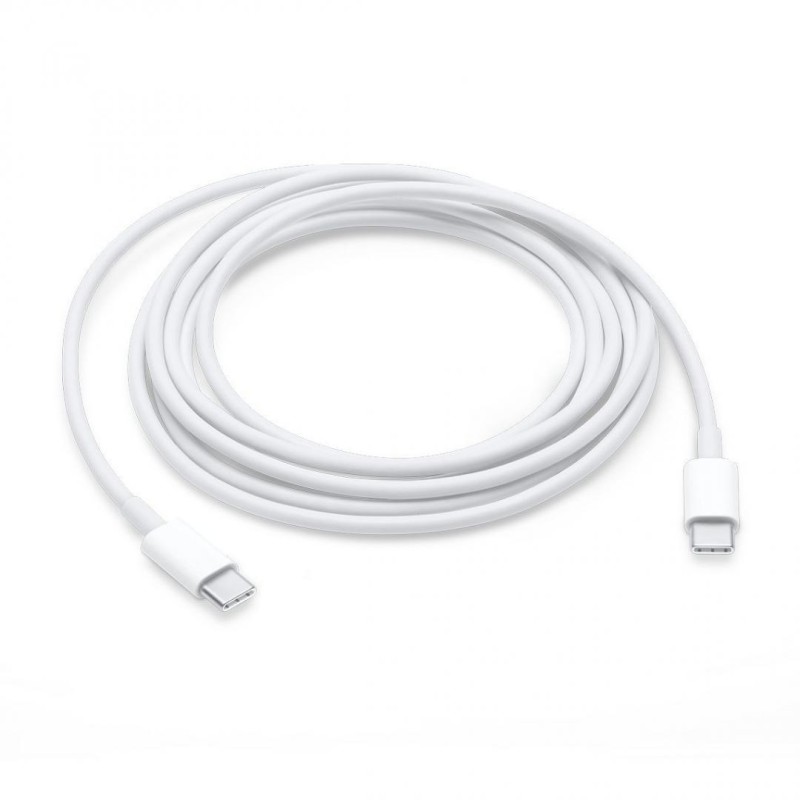 CABLU alimentare smartphone Apple, USB Type-C (T) la USB Type-C (T), cauciuc, lungime 2 m, alb, "mll82zm/a" (timbru verde 0.08 l