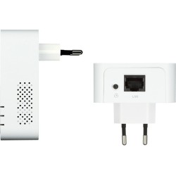 KIT ADAPTOR POWERLINE D-LINK tehnologie AV2, AV1000, pana la 1000Mbps, 1 port Gigabit, 2 buc., "DHP-601AV" (timbru verde 2 lei)