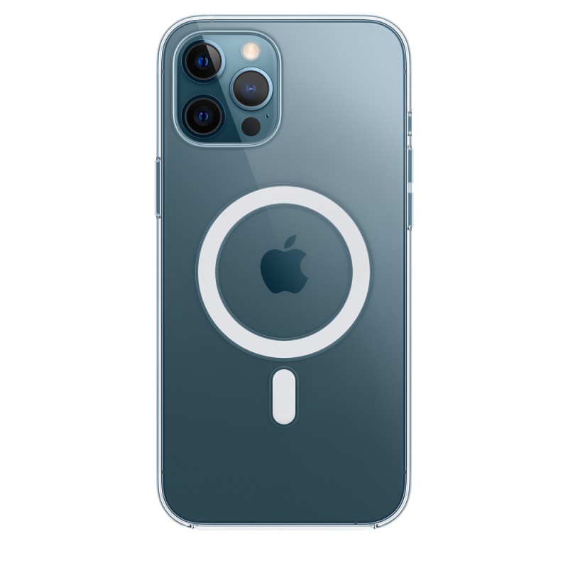 HUSA Smartphone Apple, pt iPhone 12 Pro Max, tip back cover (protectie spate) cu MagSafe, silicon, MagSafe, transparent, "mhln3z