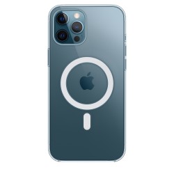 HUSA Smartphone Apple, pt iPhone 12 Pro Max, tip back cover (protectie spate) cu MagSafe, silicon, MagSafe, transparent, "mhln3z