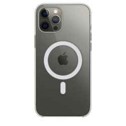 HUSA Smartphone Apple, pt iPhone 12 Pro Max, tip back cover (protectie spate) cu MagSafe, silicon, MagSafe, transparent, "mhln3z