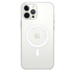 HUSA Smartphone Apple, pt iPhone 12 Pro Max, tip back cover (protectie spate) cu MagSafe, silicon, MagSafe, transparent, "mhln3z