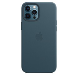 HUSA Smartphone Apple, pt iPhone 12 | iPhone 12 Pro Max, tip back cover (protectie spate) cu MagSafe, piele, MagSafe, albastru, 