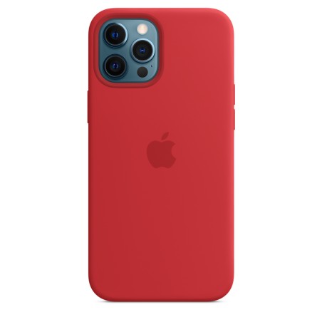 HUSA Smartphone Apple, pt iPhone 12 | iPhone 12 Pro Max, tip back cover (protectie spate) cu MagSafe, silicon, MagSafe, rosu, "m