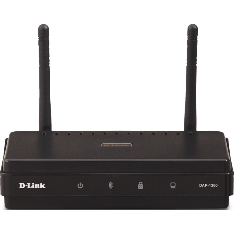 ACCESS POINT D-LINK wireless 300Mbps, port 10/100Mbps, 2 antene externe, "DAP-1360" (timbru verde 0.8 lei)