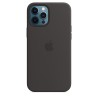 HUSA Smartphone Apple, pt iPhone 12 | iPhone 12 Pro Max, tip back cover (protectie spate) cu MagSafe, silicon, MagSafe, negru, "
