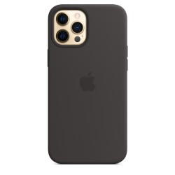 HUSA Smartphone Apple, pt iPhone 12 | iPhone 12 Pro Max, tip back cover (protectie spate) cu MagSafe, silicon, MagSafe, negru, "