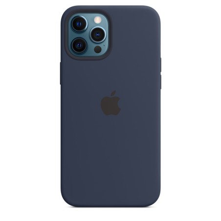 HUSA Smartphone Apple, pt iPhone 12 | iPhone 12 Pro Max, tip back cover (protectie spate) cu MagSafe, silicon, MagSafe, albastru