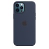 HUSA Smartphone Apple, pt iPhone 12 | iPhone 12 Pro Max, tip back cover (protectie spate) cu MagSafe, silicon, MagSafe, albastru