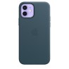 HUSA Smartphone Apple, pt iPhone 12 | iPhone 12 Pro, tip back cover (protectie spate) cu MagSafe, piele, MagSafe, albastru, "mhk
