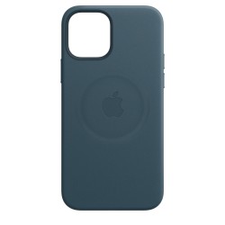 HUSA Smartphone Apple, pt iPhone 12 | iPhone 12 Pro, tip back cover (protectie spate) cu MagSafe, piele, MagSafe, albastru, "mhk