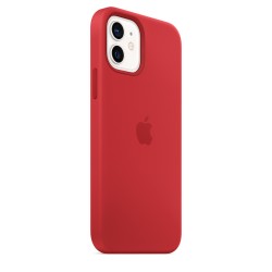 HUSA Smartphone Apple, pt iPhone 12 | iPhone 12 Pro, tip back cover (protectie spate) cu MagSafe, silicon, MagSafe, rosu, "mhl63