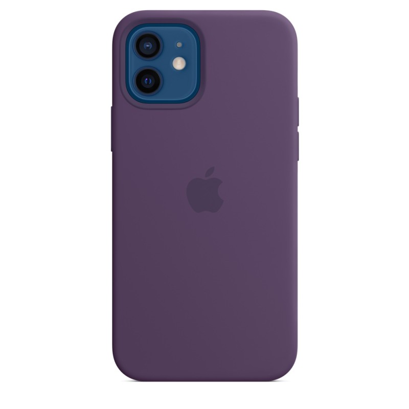 HUSA Smartphone Apple, pt iPhone 12 | iPhone 12 Pro, tip back cover (protectie spate) cu MagSafe, silicon, MagSafe, mov, "mk033z