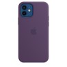 HUSA Smartphone Apple, pt iPhone 12 | iPhone 12 Pro, tip back cover (protectie spate) cu MagSafe, silicon, MagSafe, mov, "mk033z