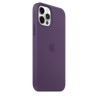 HUSA Smartphone Apple, pt iPhone 12 | iPhone 12 Pro, tip back cover (protectie spate) cu MagSafe, silicon, MagSafe, mov, "mk033z