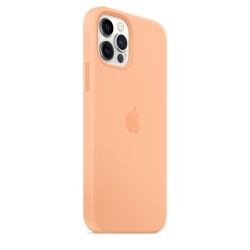 HUSA Smartphone Apple, pt iPhone 12 | iPhone 12 Pro, tip back cover (protectie spate) cu MagSafe, silicon, MagSafe, crem, "mk023