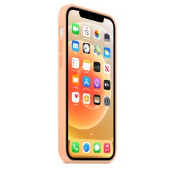 HUSA Smartphone Apple, pt iPhone 12 | iPhone 12 Pro, tip back cover (protectie spate) cu MagSafe, silicon, MagSafe, crem, "mk023